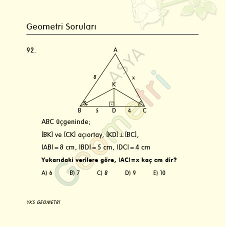 geometri sorulari 092