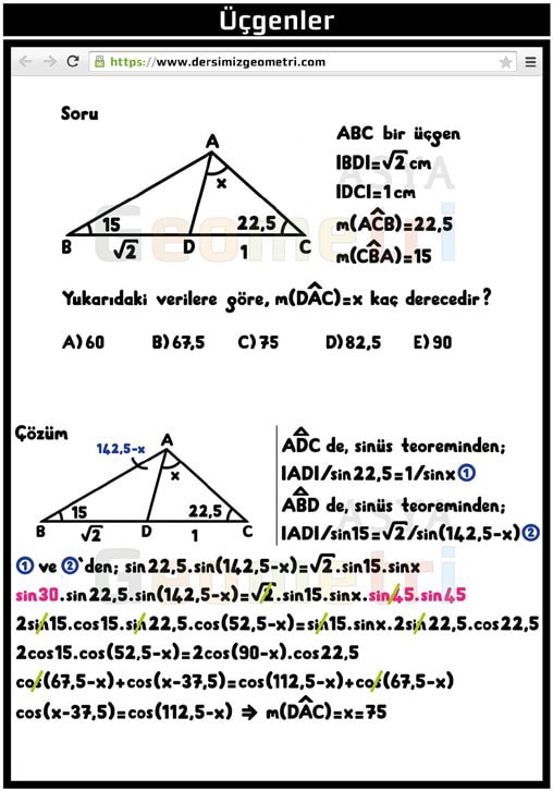 üçgen ders notları