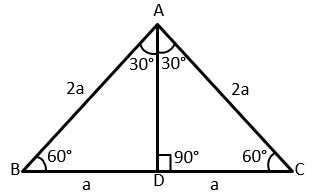 30 60 90 üçgeni ispatı